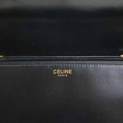 CELINE Blason Shoulder bag Black Vintage ad7eeu