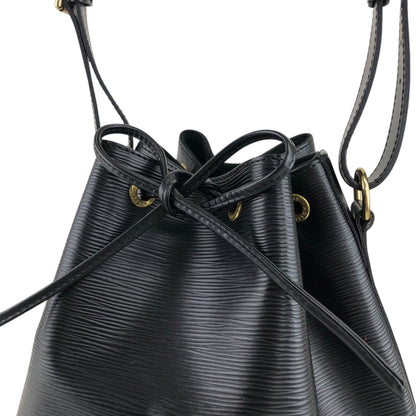 LOUIS VUITTON Epi Logo Shoulder bag Black M59012 Vintage yahgim