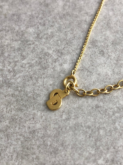 Christian Dior CD Logo Necklace Gold Vintage ev33c7