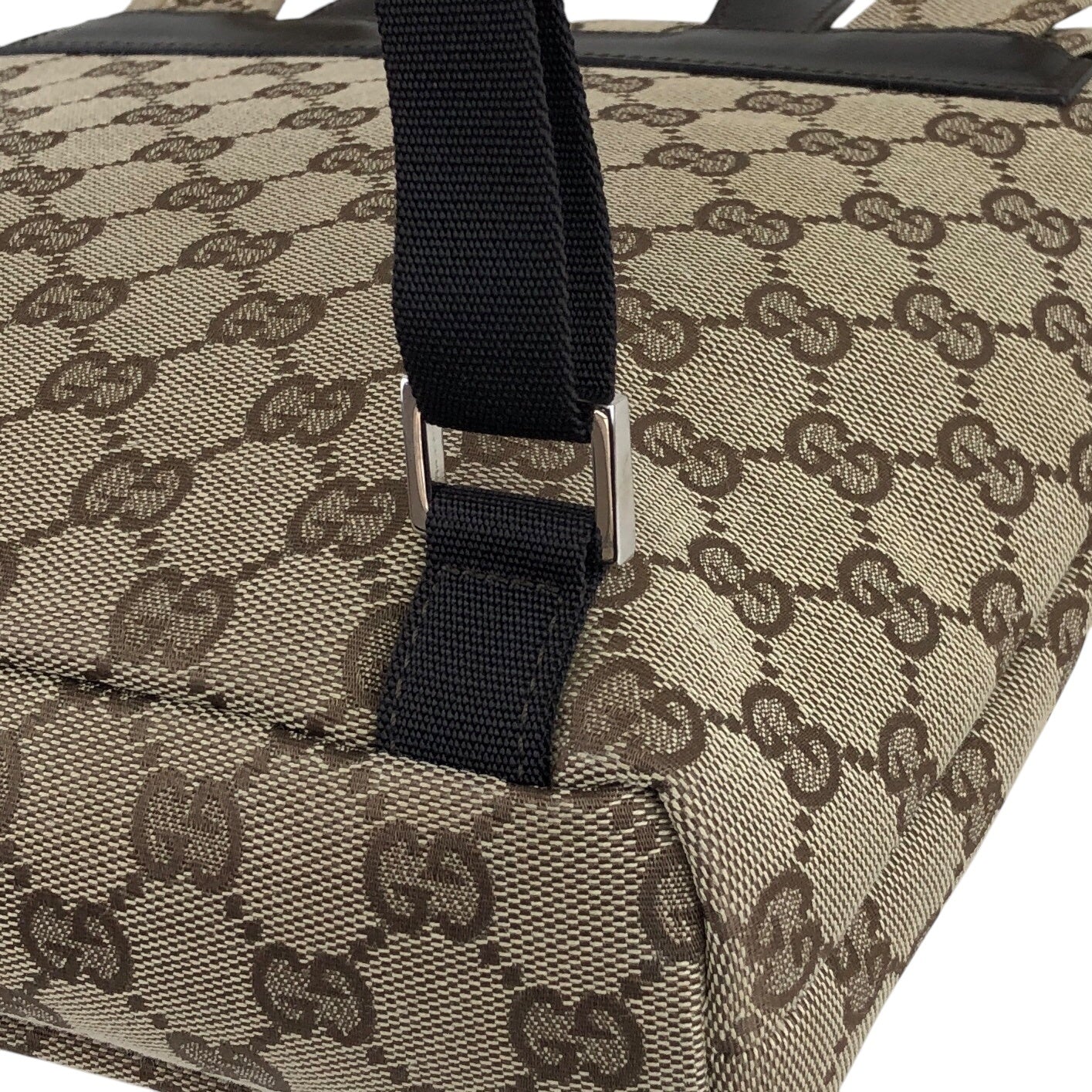 GUCCI GG Canvas Backpack Beige Vintage zj85nr