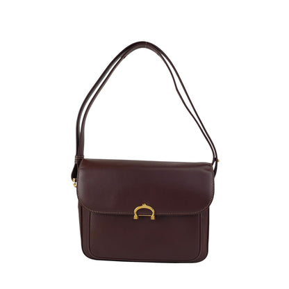 Cartier Horse Bit Shoulder bag Bordeaux Vintage ff8ayd