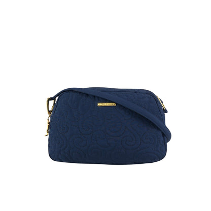 Yves Saint Laurent YSL Logo Shoulder bag Navy Vintage zt4e3i