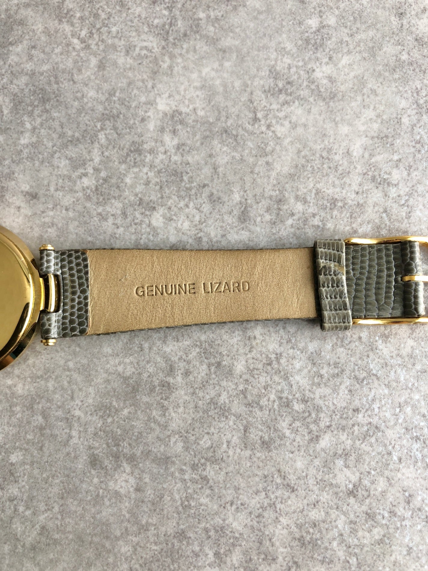 Christian Dior Quartz Watch Gold×Gray 3006 Vintage vwkm72