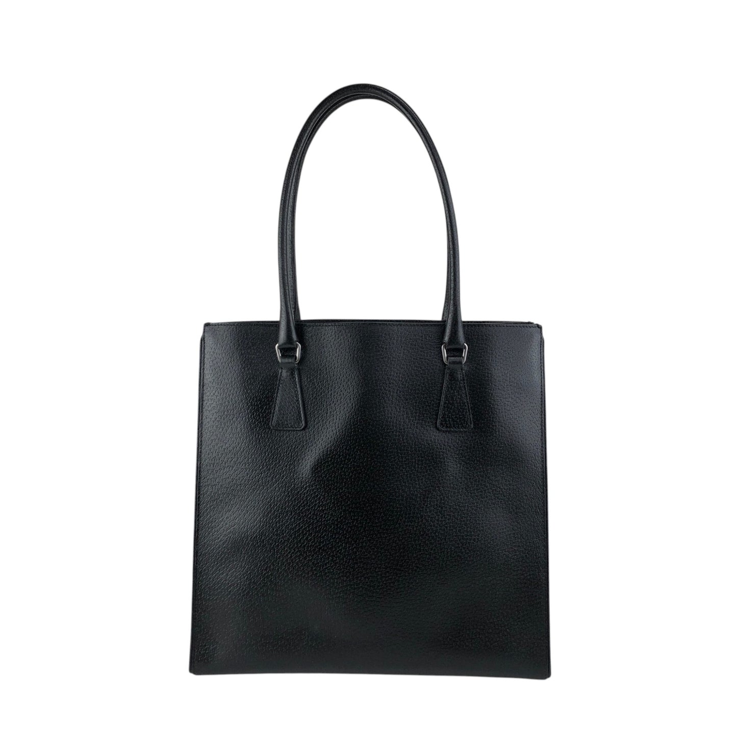 PRADA Triangle Logo Totebag Black Vintage gmc6dm