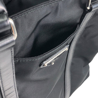 PRADA Tessuto Triangle Logo Two-way Handbag Shoulder bag Black Vintage xd7tr6