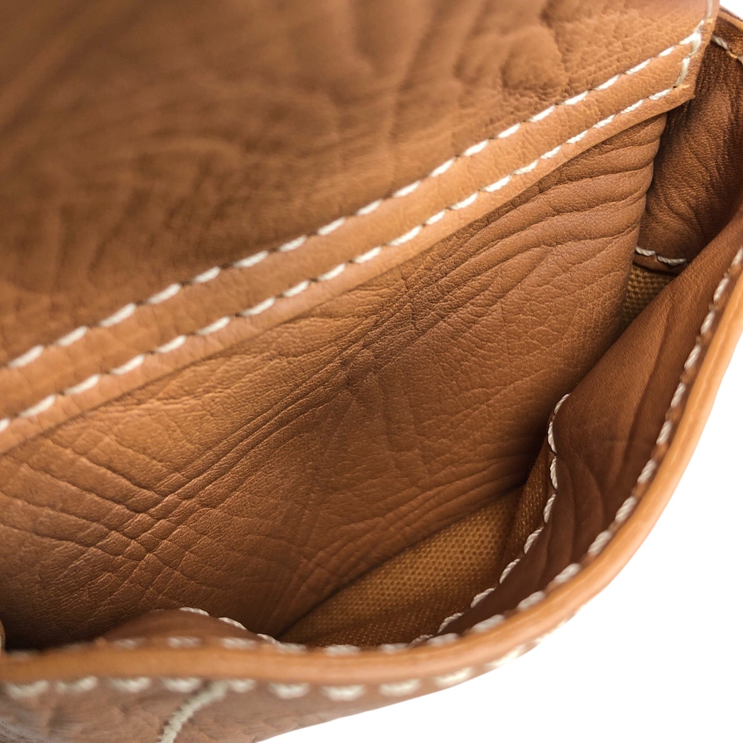 CELINE Blason Handbag Camel Vintage d6g4j8