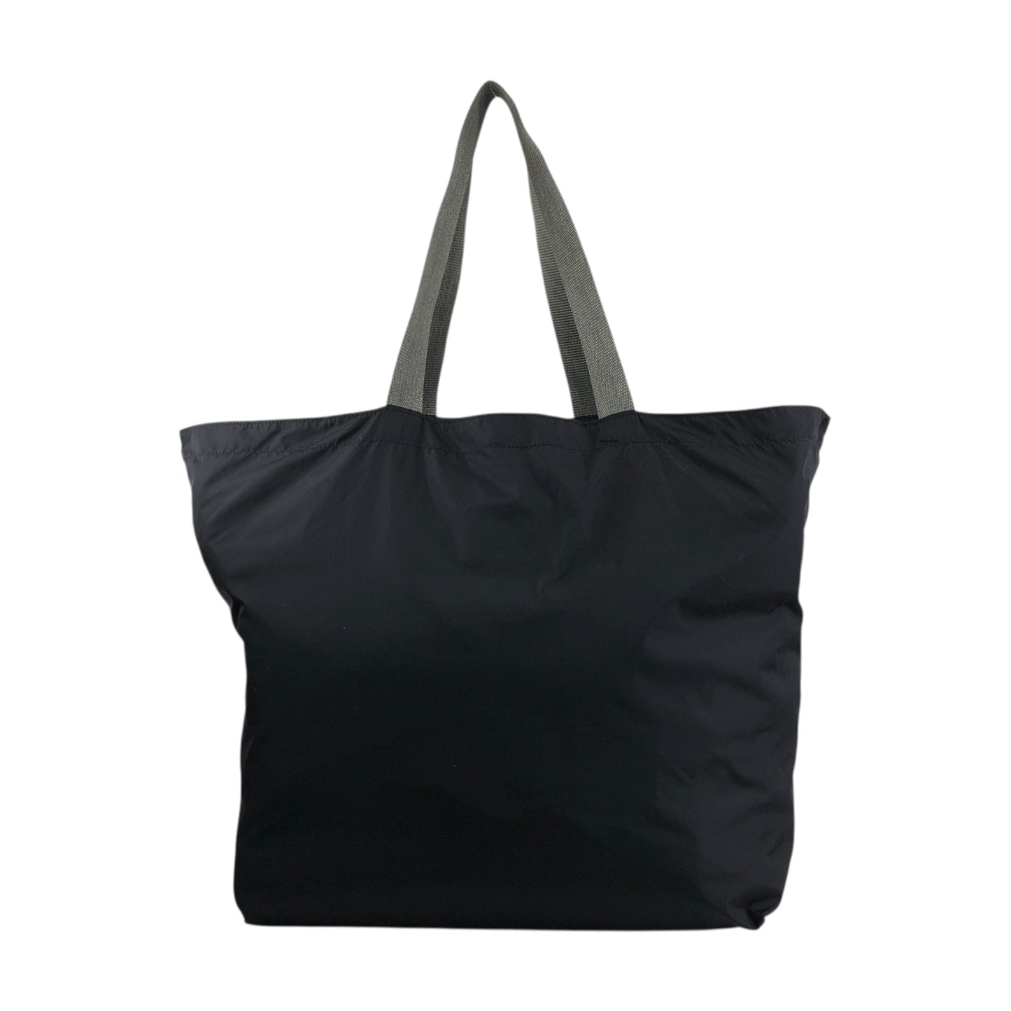 PRADA Tessuto Triangle Logo Totebag Black Vintage kctbn3