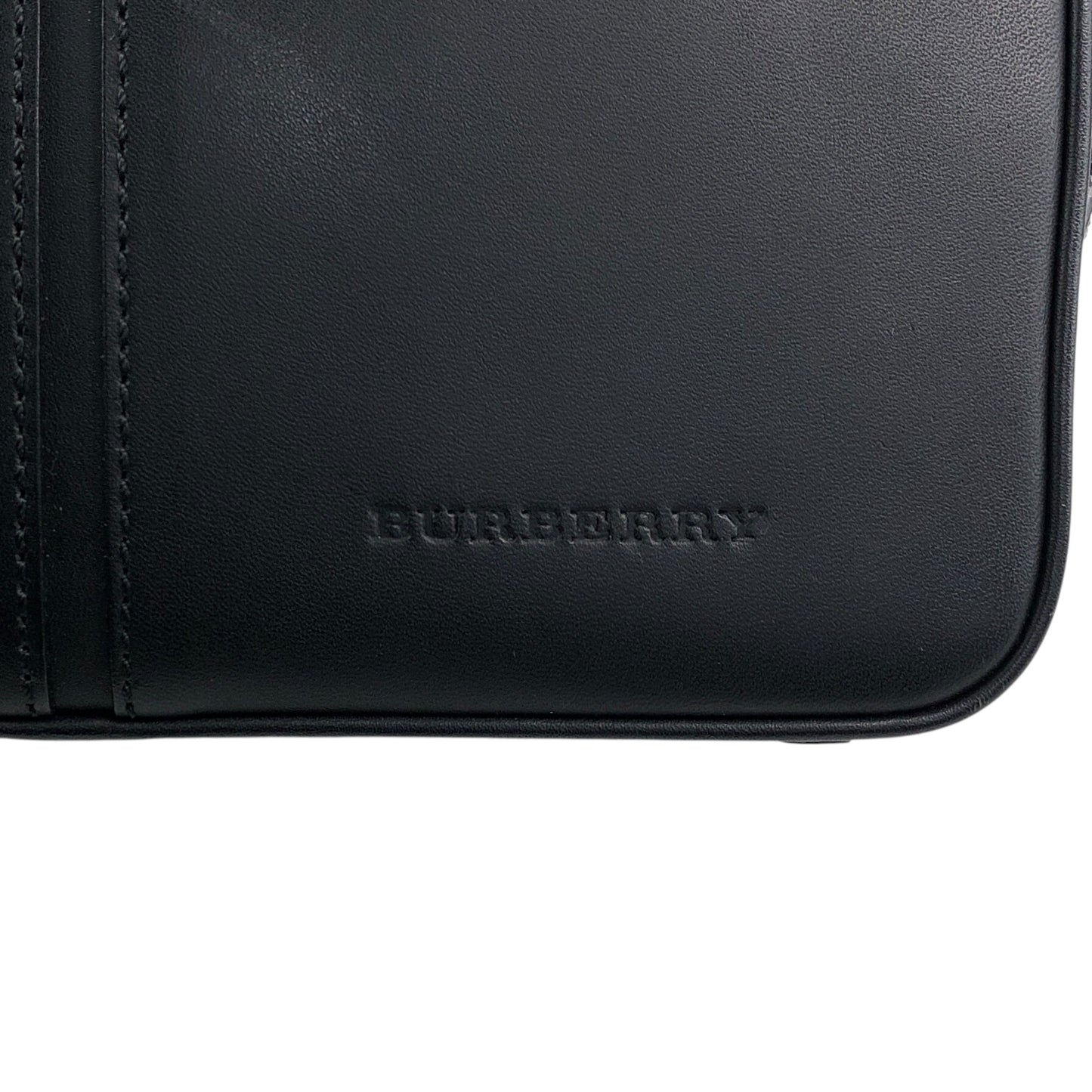 BURBERRY Logo Shoulder bag Black Vintage a7p8nh