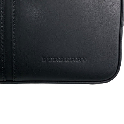 BURBERRY Logo Shoulder bag Black Vintage a7p8nh