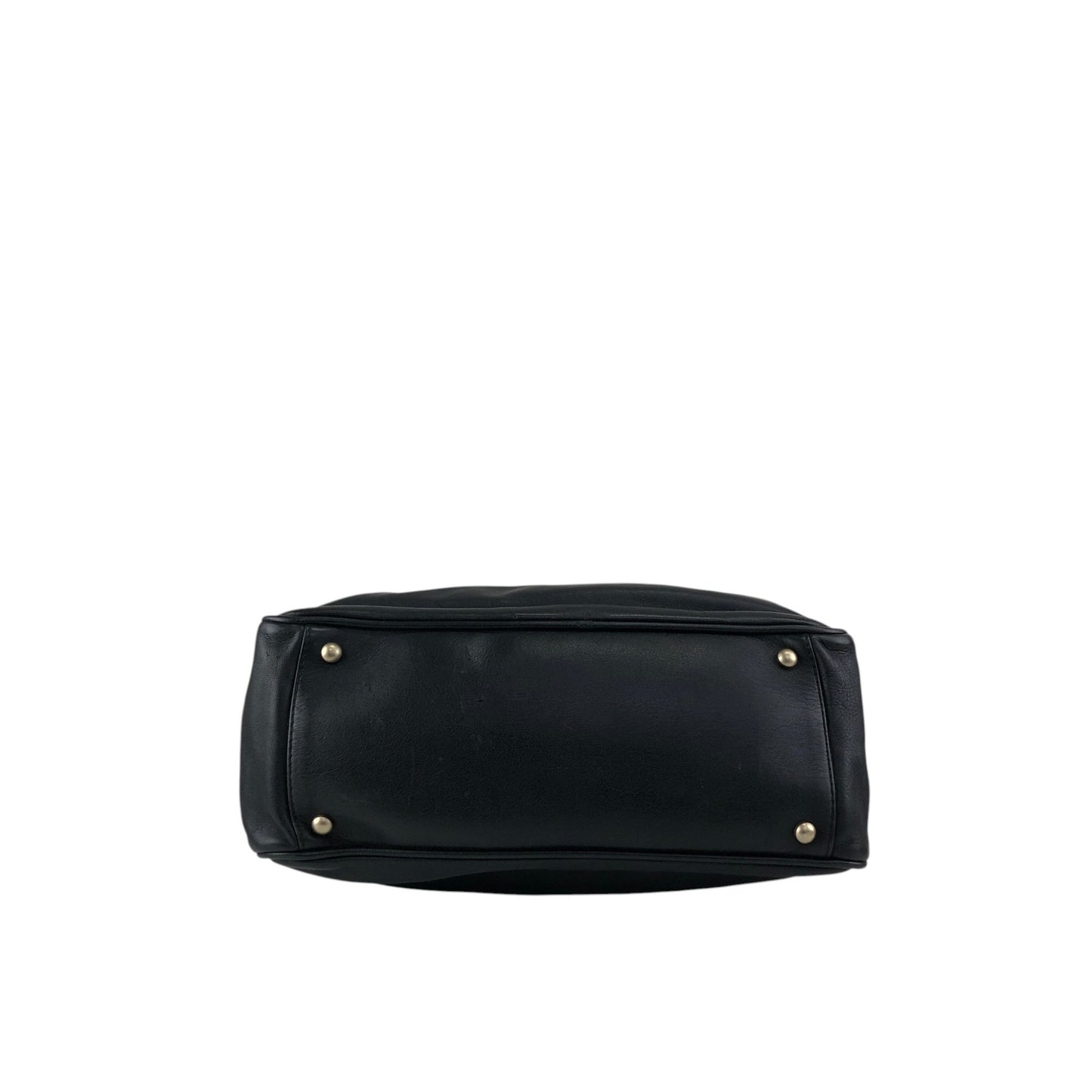 CHANEL Logo Totebag Black Vintage 3raaj5
