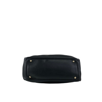 CHANEL Logo Totebag Black Vintage 3raaj5