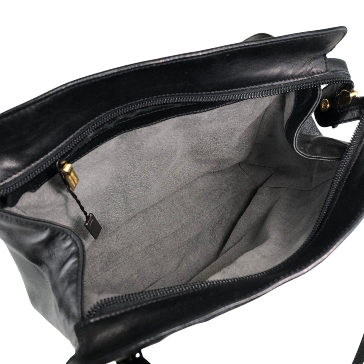 Bottega Veneta Intrecciato Handbag Shoulder bag Black Vintage egp857