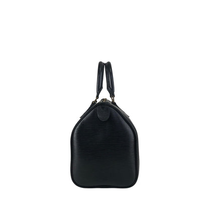 LOUIS VUITTON Epi Handbag Boston bag Black Vintage bria3m