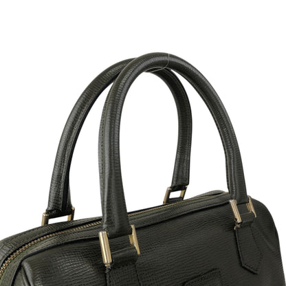 CELINE Blason Two-way Small Boston bag Shoulder bag Green Vintage du4fhp