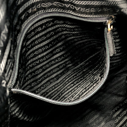 PRADA Triangle Logo Chain Shoulder bag Black Vintage dp2pec