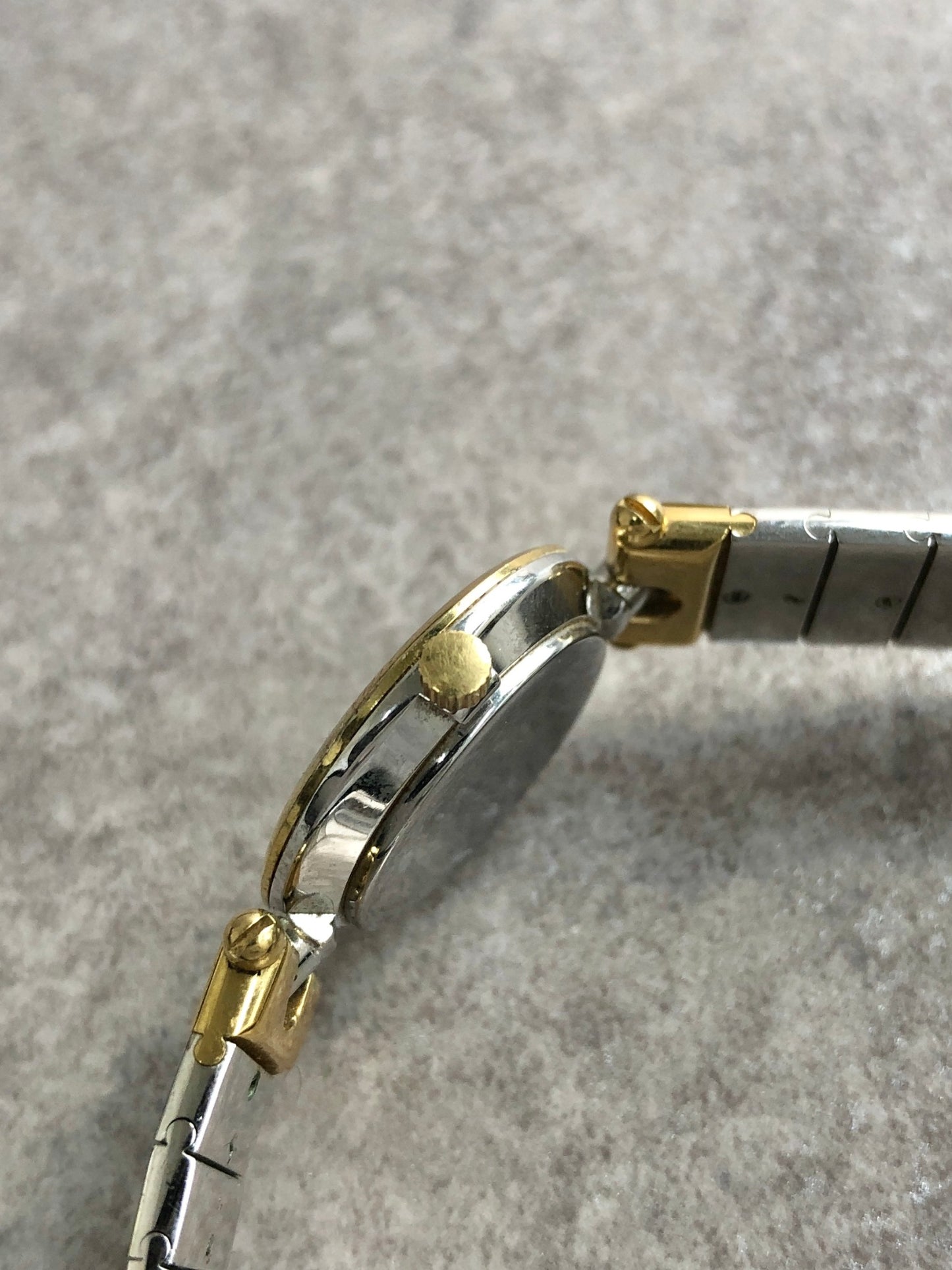 Christian Dior Quartz Watch Silver×Gold 3025 Vintage 7nep8k