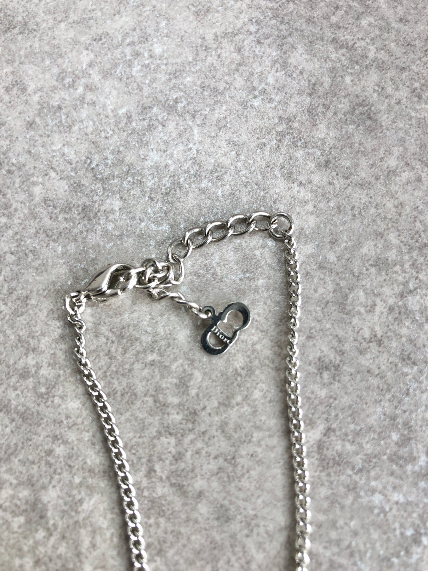 Christian Dior Logo Motif Bracelet Silver Vintage iwy7ym