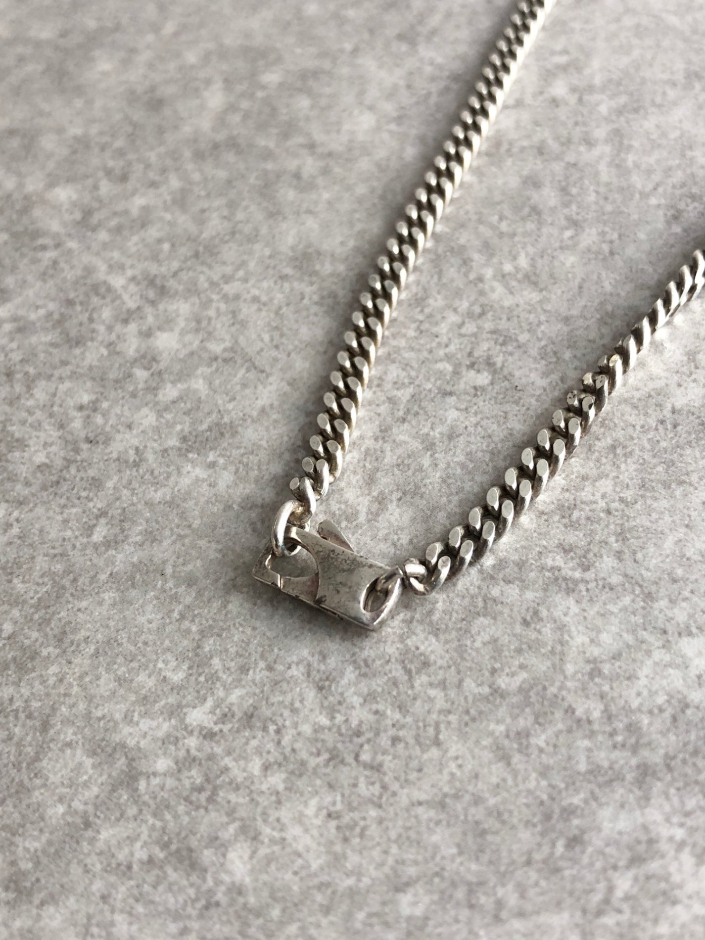 GUCCI Interlocking Necklace Silver Vintage fw6zza