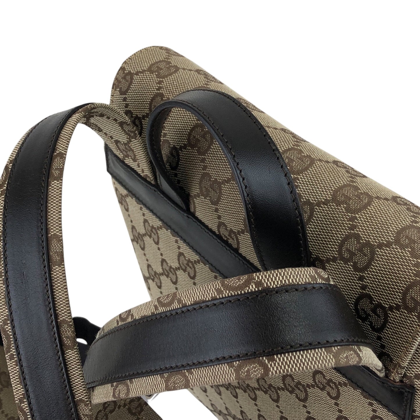 GUCCI GG Canvas Backpack Beige Vintage zj85nr