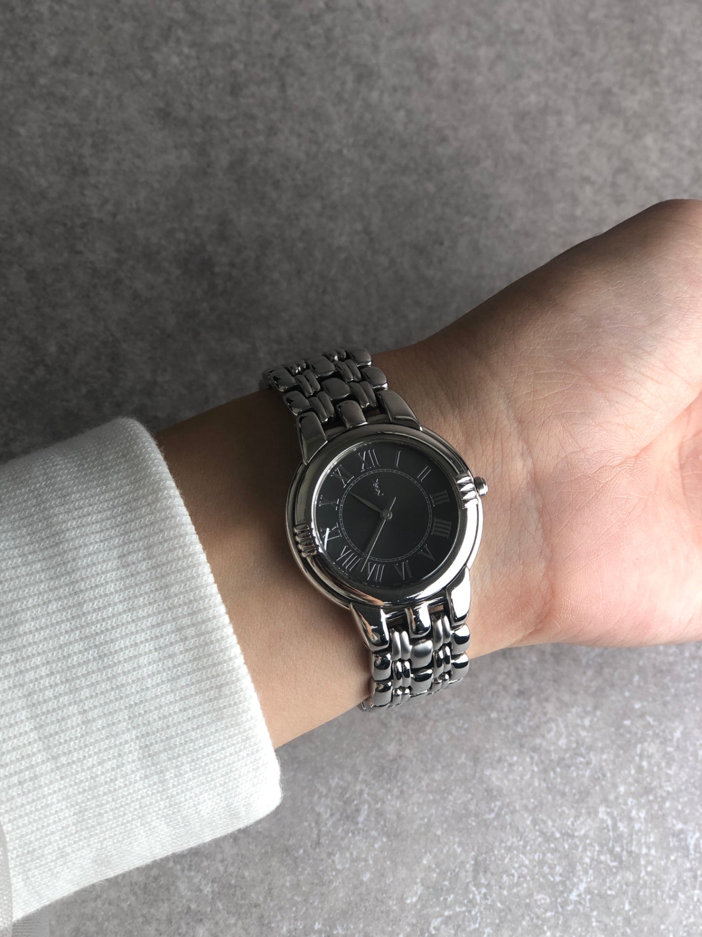 Yves Saint Laurent Quartz Watch Silver Vintage zhgbeb