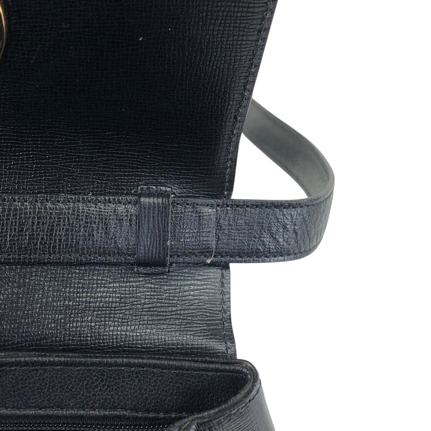 Christian Dior Turn Lock Shoulder bag Black Vintage rz2umb