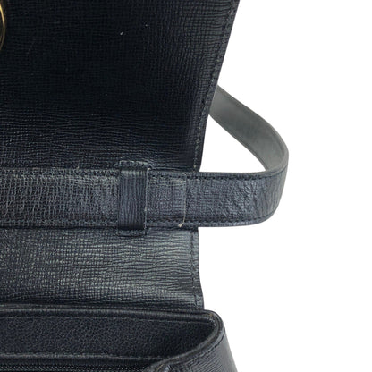 Christian Dior Turn Lock Shoulder bag Black Vintage rz2umb