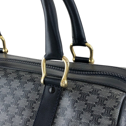 CELINE Macadam Blason Boston bag Navy Vintage scyzx6