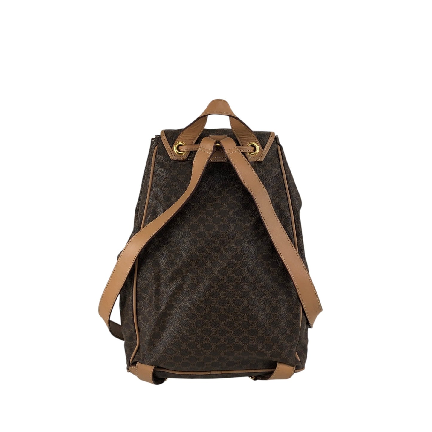 CELINE Macadam Gancini Backpack Brown Vintage sgrzzt