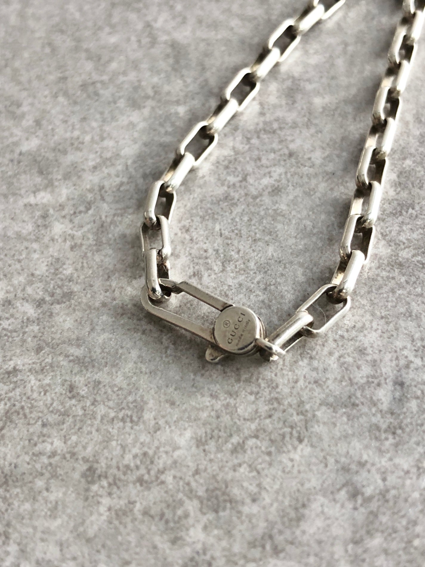 GUCCI Interlocking Bracelet Silver Vintage 3bmt2w