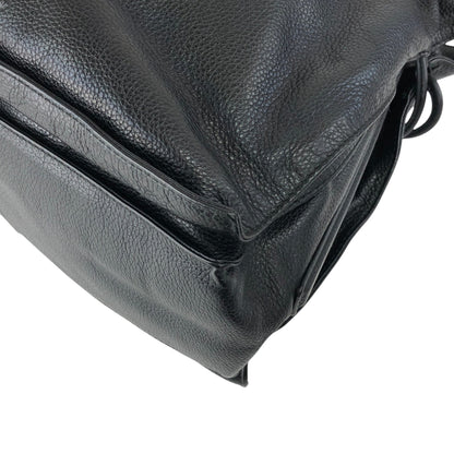 LOEWE Anagram Drawstring Shoulder bag Black Vintage t3naju