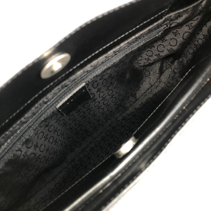 CELINE Logo Embossed Black Vintage psbni8