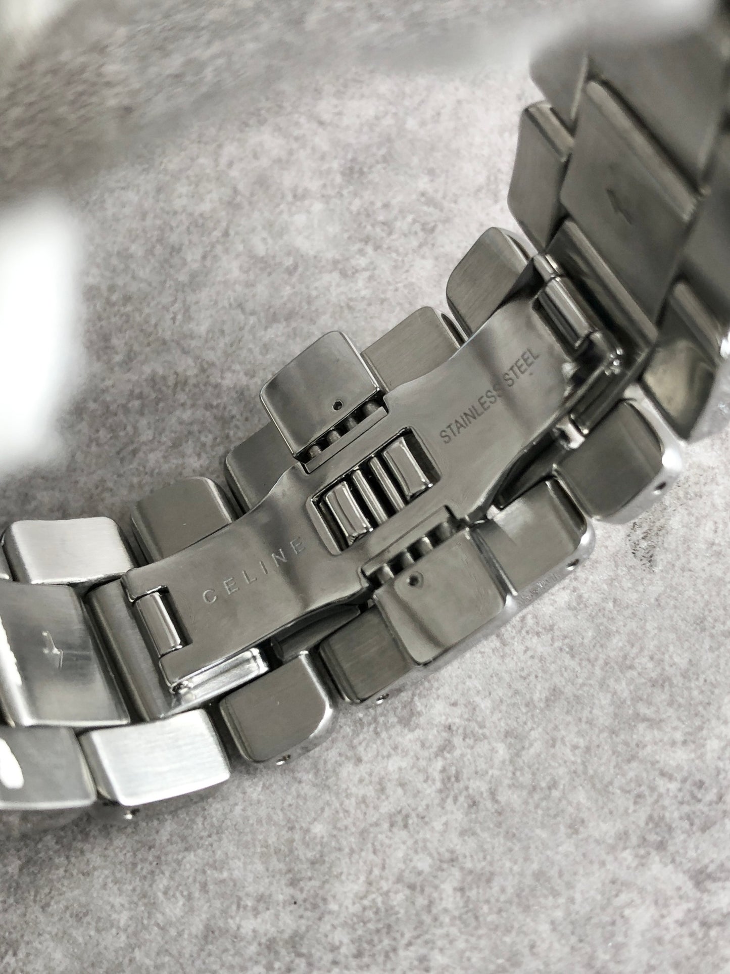 CELINE Logo Watch Silver Vintage hxzjjf