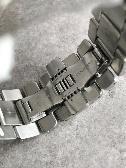 CELINE Logo Watch Silver Vintage hxzjjf