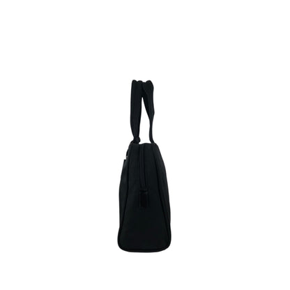 PRADA Tessuto Triangle Logo Padlock Handbag Black Vintage u7mkdg