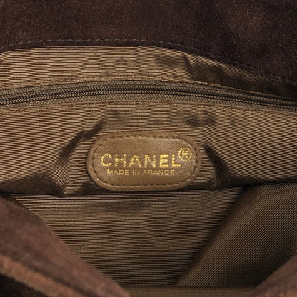 CHANEL Coco Mark Totebag Brown Vintage s32c85