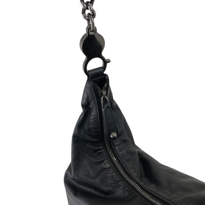 GUCCI Chain Shoulder bag Black 228560 Vintage hxuxav