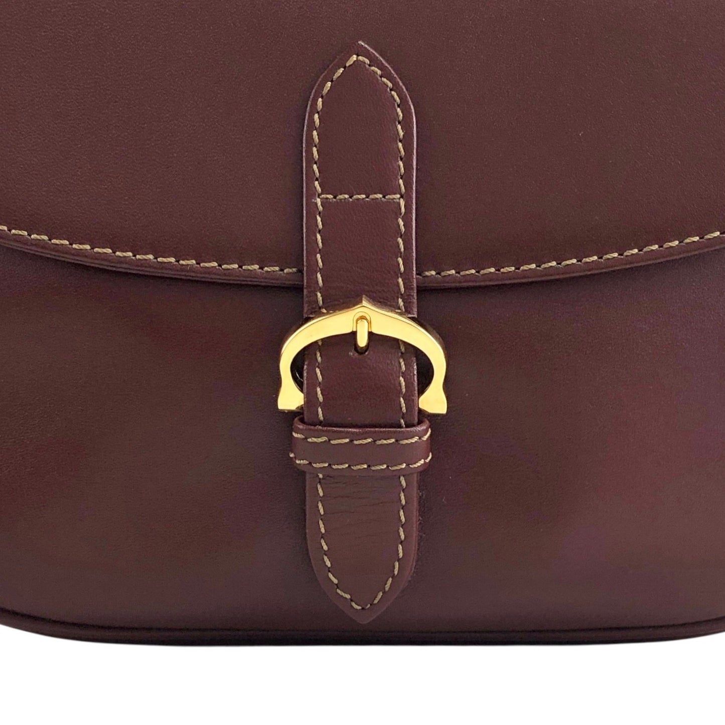 Cartier Front Buckle Shoulder bag Bordeaux Vintage iejnyi