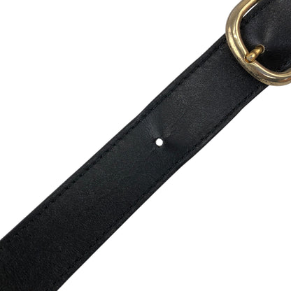 CELINE Gancini Shoulder bag Black Vintage s3twv4
