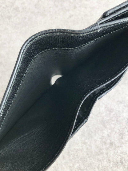 GUCCI Jackie Folded Wallet Black 035・3661・2169 Vintage p7c8tb