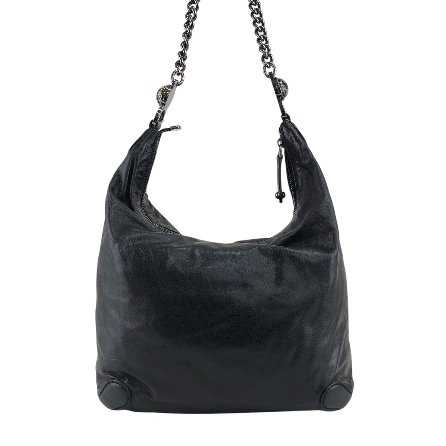 GUCCI Chain Shoulder bag Black 228560 Vintage hxuxav