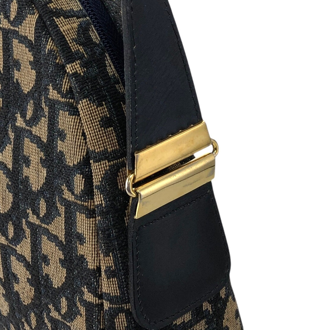 Christian Dior Trotter CD Logo 肩背包 海軍藍 復古 jwmwyf