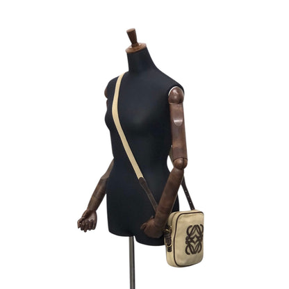 LOEWE Anagram Shoulder bag Beige Vintage skbtbz