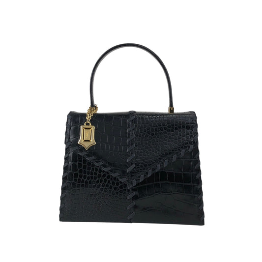 Yves Saint Laurent YSL Charm Handbag Black Vintage dxsc3k