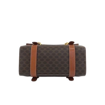 CELINE Macadam Triomphe Handbag Vanity bag Brown Vintage bfhyyr