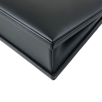 LOEWE Logo Embossed Handbag Black Vintage ru2436