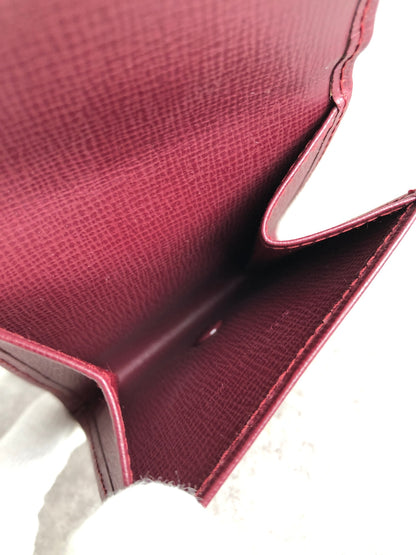 Cartier Logo Coin Purse Bordeaux Vintage 7pxaxi