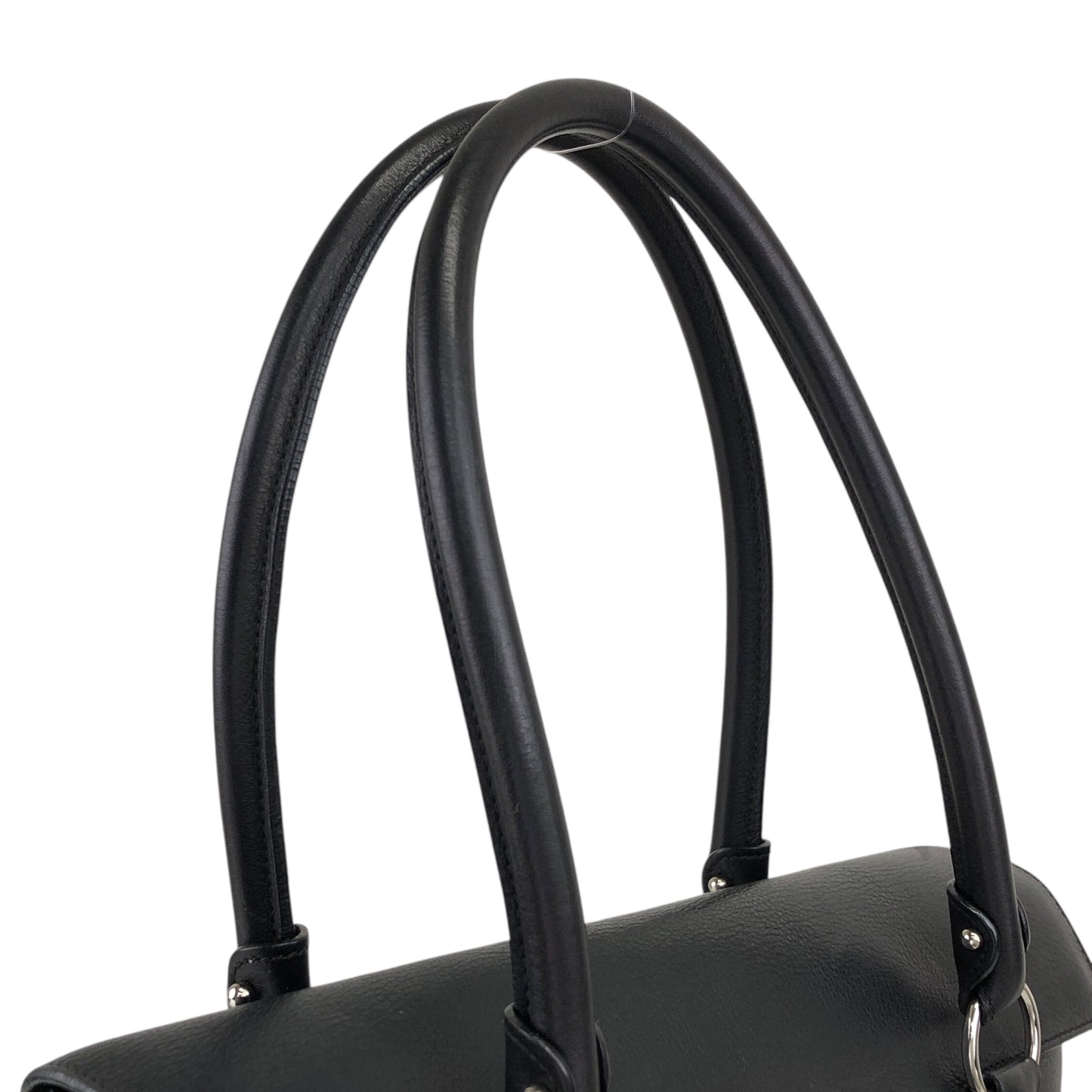 Salvatore Ferragamo Gancini Handbag Black Vintage b236p8