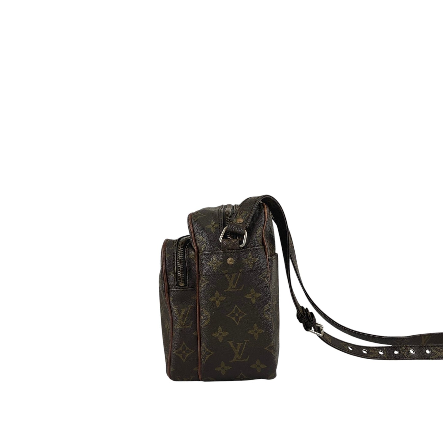LOUIS VUITTON Monogram Shoulder bag Brown Vintage sawe4x