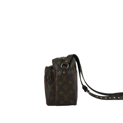 LOUIS VUITTON Monogram Shoulder bag Brown Vintage sawe4x