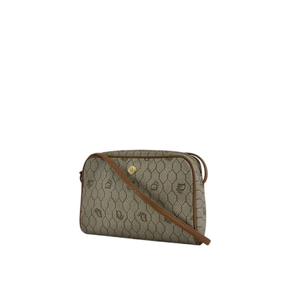Christian Dior Small Honeycomb Pattern Logo Shoulder bag Beige Vintage ptj22k
